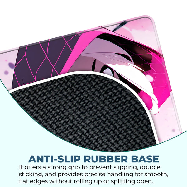 Spider Gwen Pink Hooded Design Gaming Mousepad