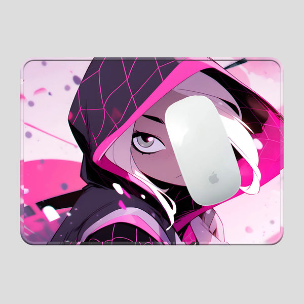 Spider Gwen Pink Hooded Design Gaming Mousepad