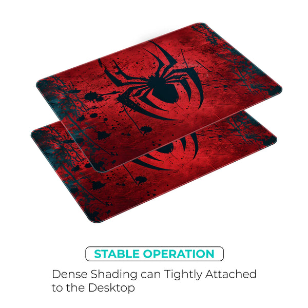 Spider Man Black Logo on Red Abstract Mousepad