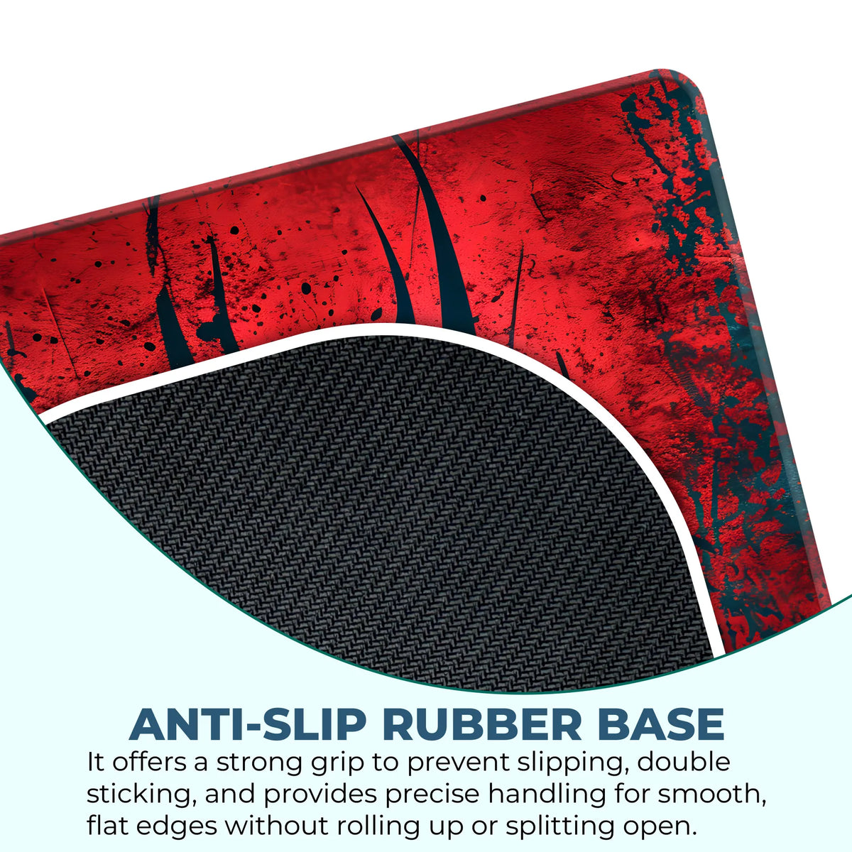 Spider Man Black Logo on Red Abstract Mousepad