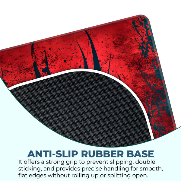Spider Man Black Logo on Red Abstract Mousepad