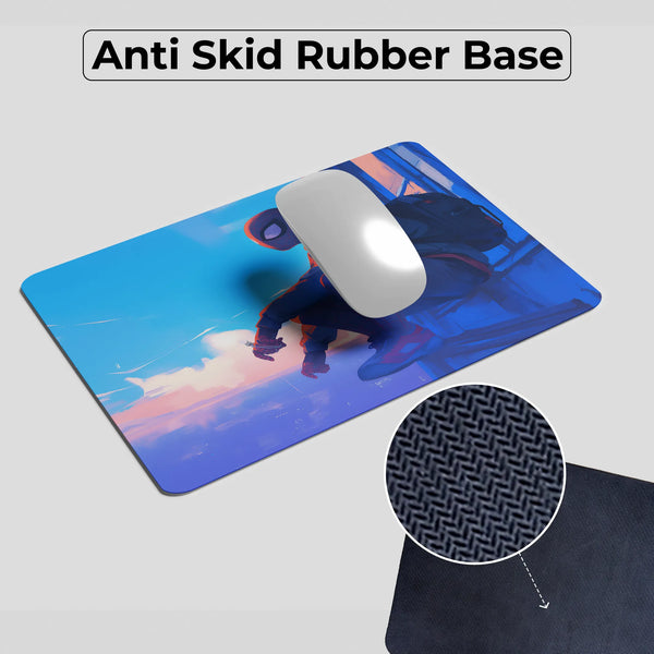 Spider Man Miles Morales City Rooftop Mousepad