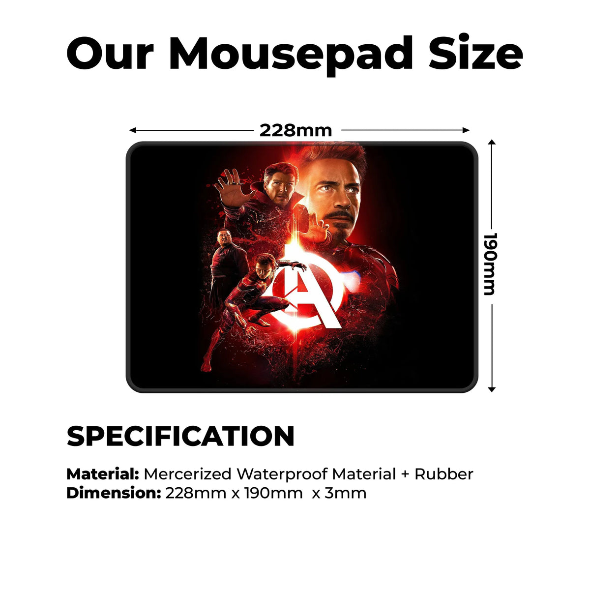 Avengers Assemble Heroes Mousepad