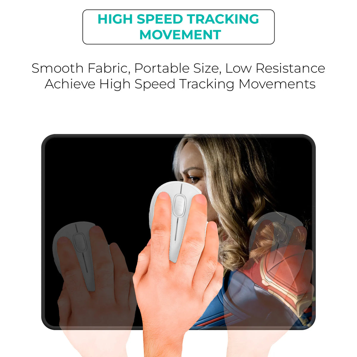 Captain Marvel Focus Superhero Mousepad