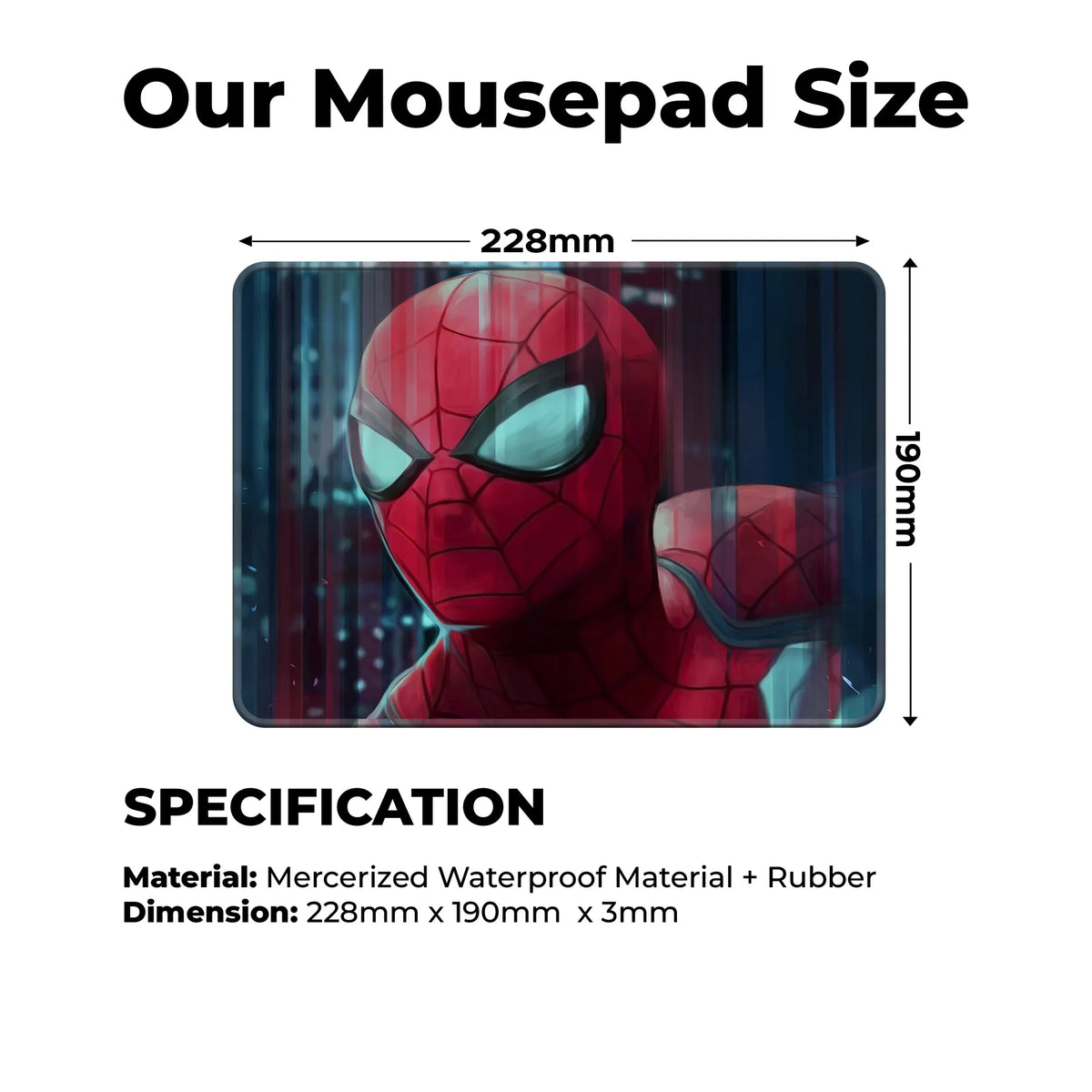 Spidey Glow Superhero Mousepad