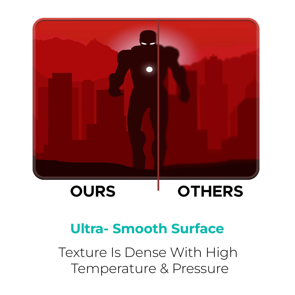 Iron Man Red Shadow Superhero Mousepad