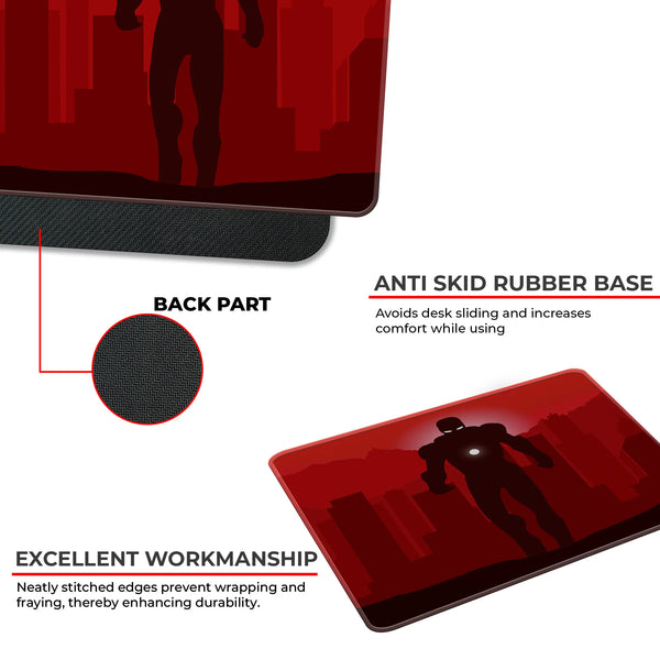 Iron Man Red Shadow Superhero Mousepad