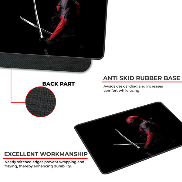 Deadpool Katana Stance Superhero Mousepad