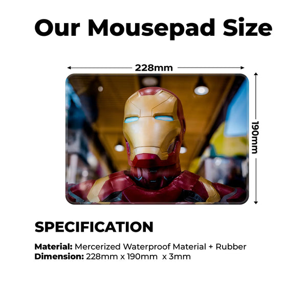 Iron Man Mask Superhero Mousepad