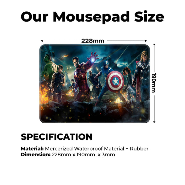 Avengers Assemble Superhero Mousepad