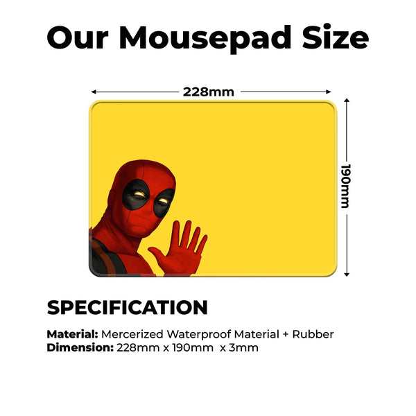 Deadpool Wave Superhero Mousepad