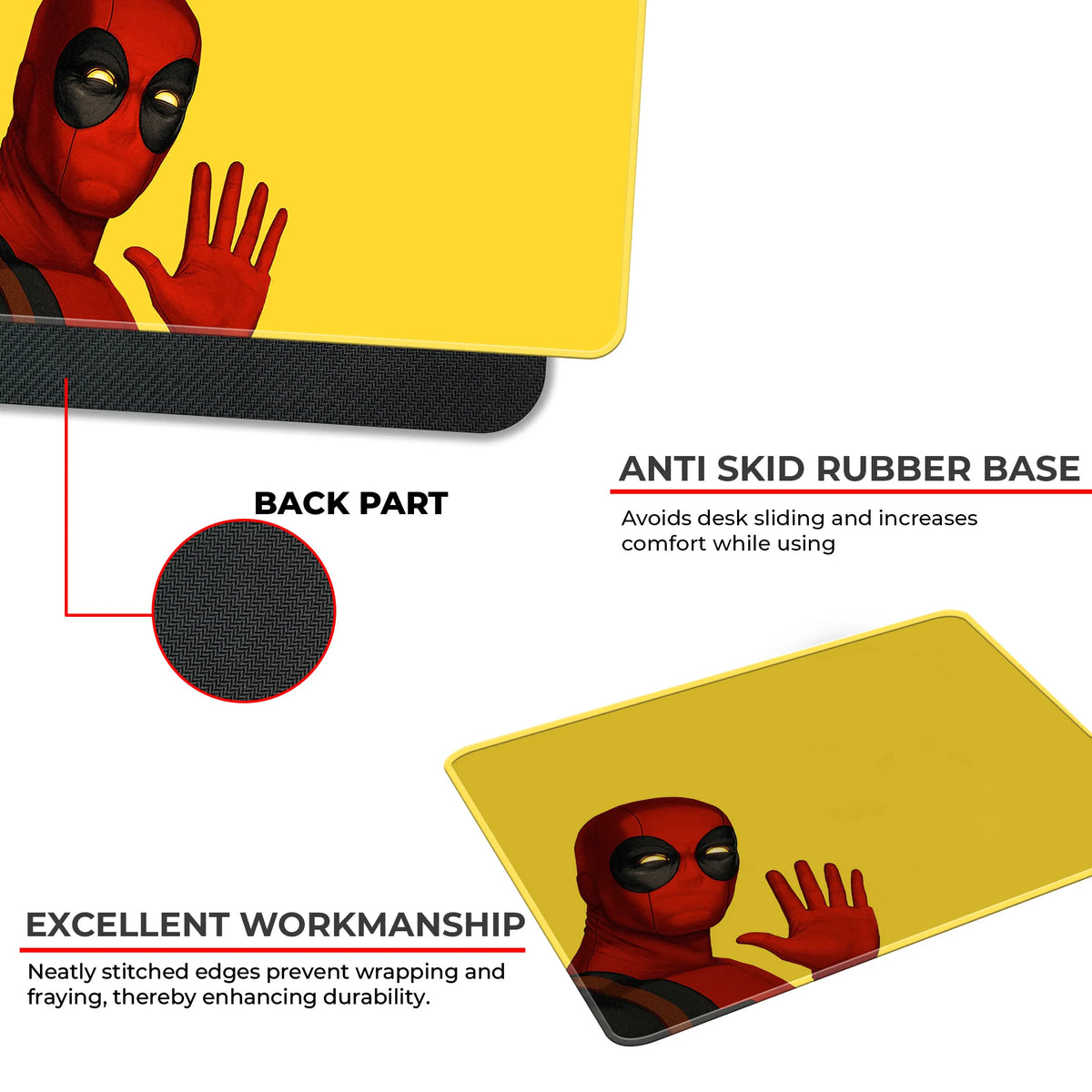 Deadpool Wave Superhero Mousepad