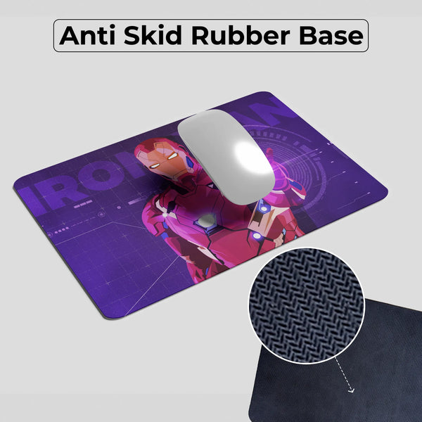 Iron Man Neon Tech Superhero Mousepad