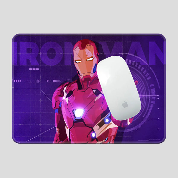 Iron Man Neon Tech Superhero Mousepad
