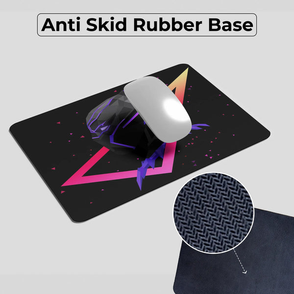 Black Panther Neon Fury Superhero Mousepad