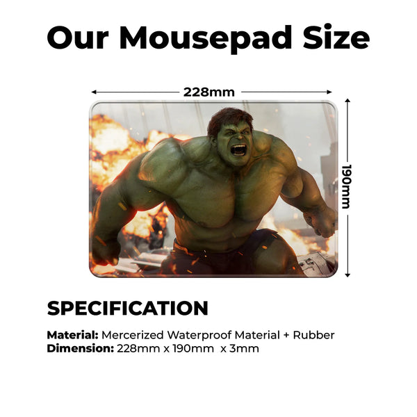 Hulk Rage Superhero Mousepad