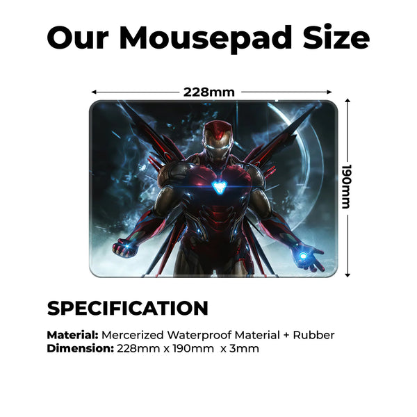 Iron Man Cosmic Power Superhero Mousepad