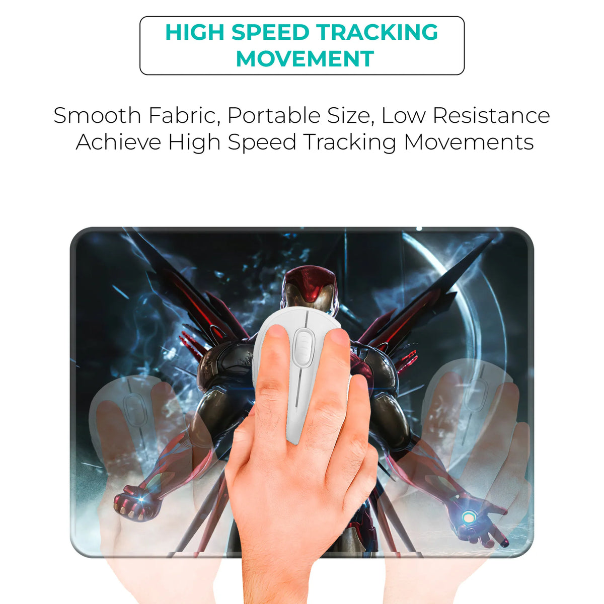 Iron Man Cosmic Power Superhero Mousepad