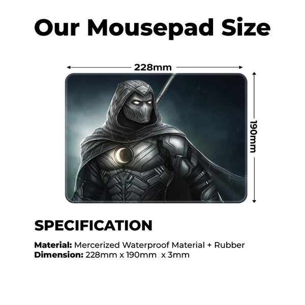 Moon Knight Shadow Superhero Mousepad