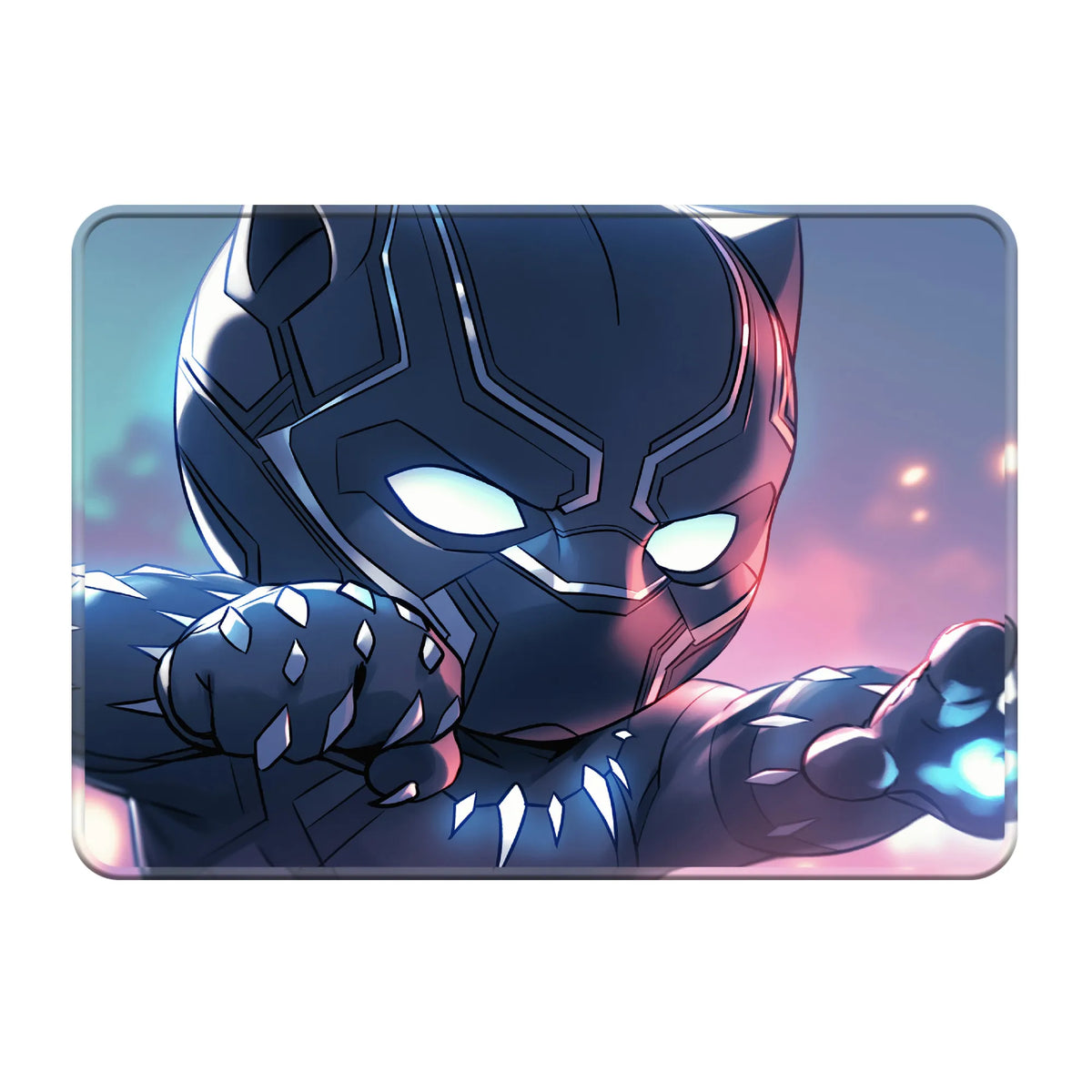 Black Panther Chibi Glow Power Design Mousepad