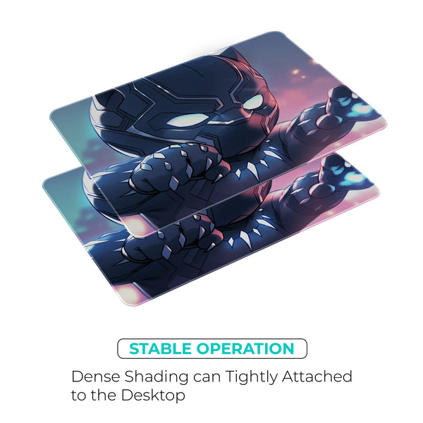 Black Panther Chibi Glow Power Design Mousepad