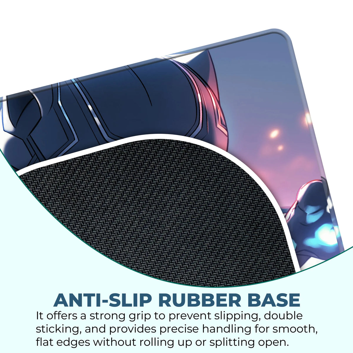 Black Panther Chibi Glow Power Design Mousepad