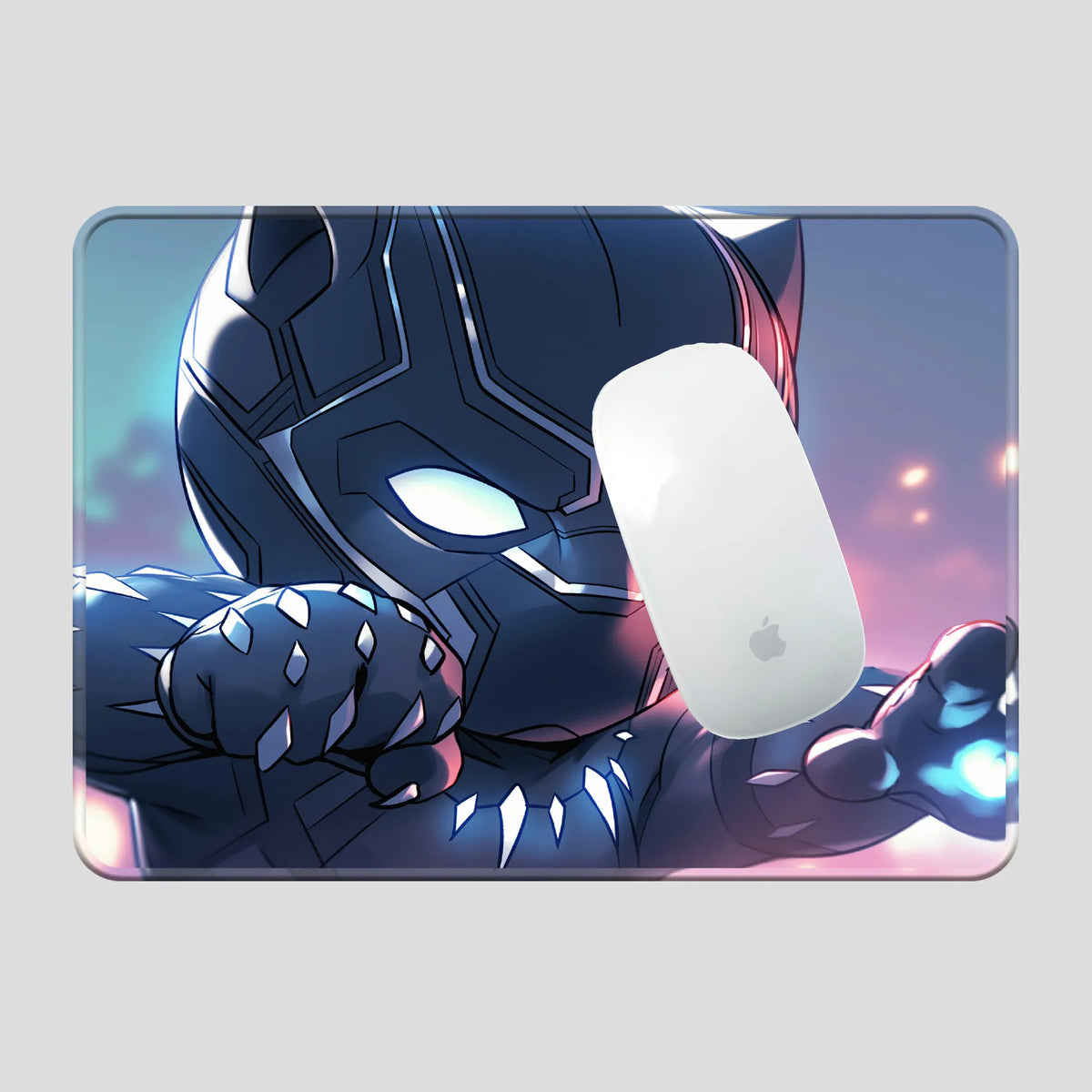 Black Panther Chibi Glow Power Design Mousepad