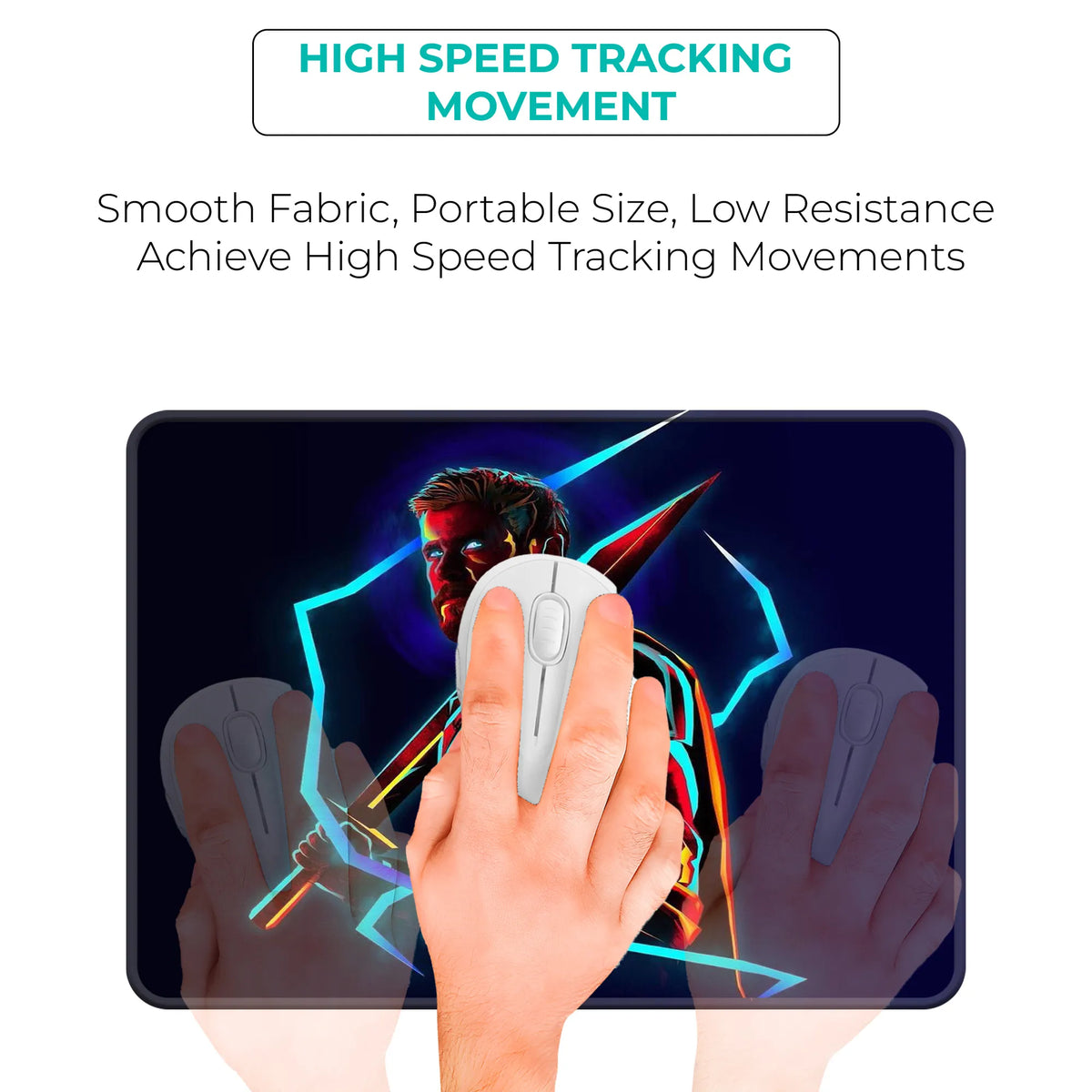 Thor Neon Strike Superhero Mousepad