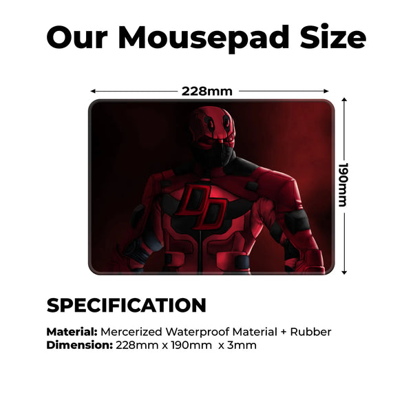 Daredevil Armor Superhero Mousepad