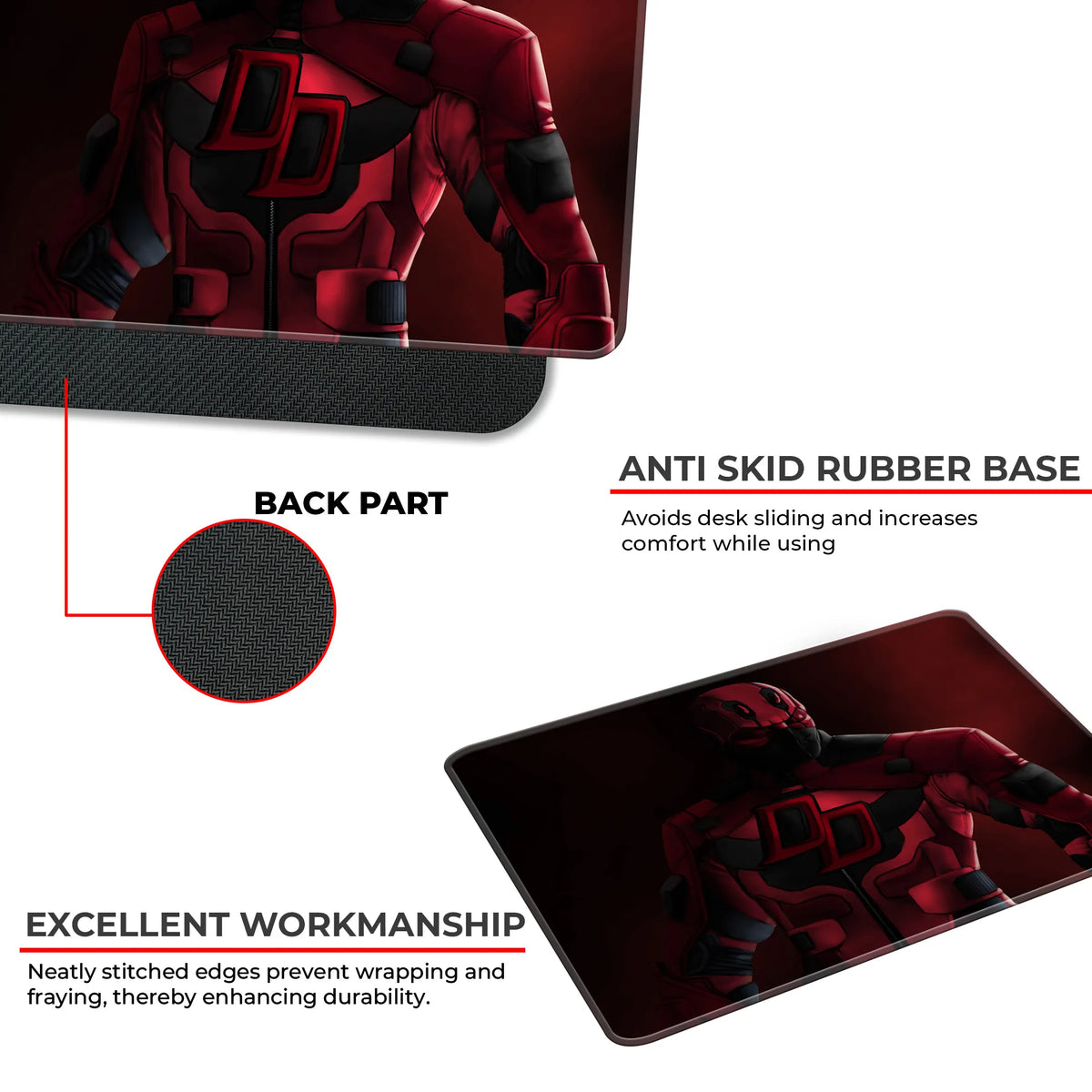 Daredevil Armor Superhero Mousepad