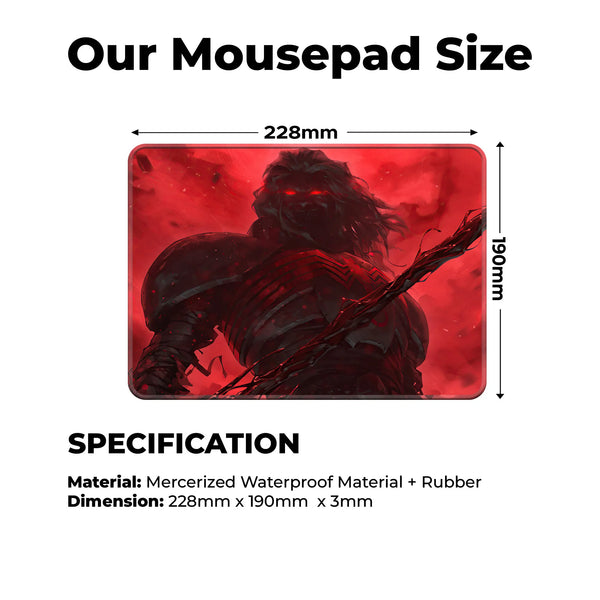 Venom Red Fury Superhero Mousepad