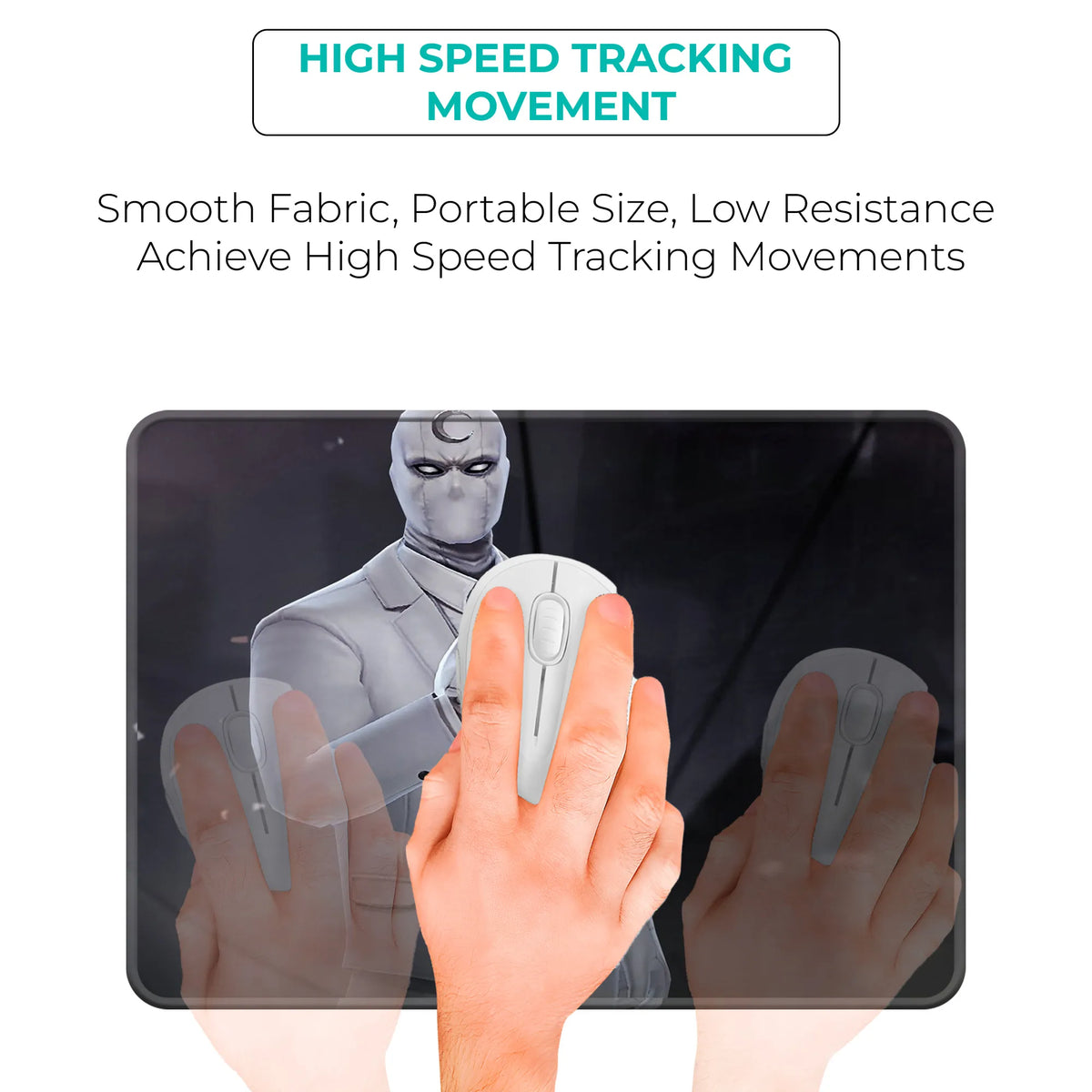 Moon Knight White Suit Superhero Mousepad