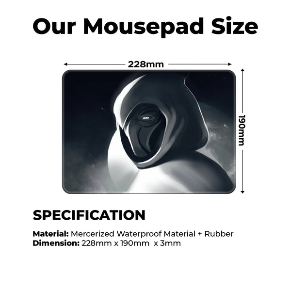 Moon Knight Glow Superhero Mousepad