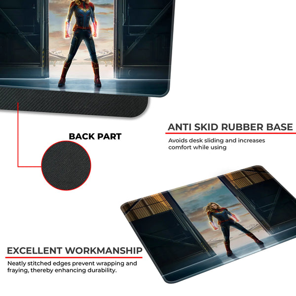Captain Marvel Power Superhero Mousepad