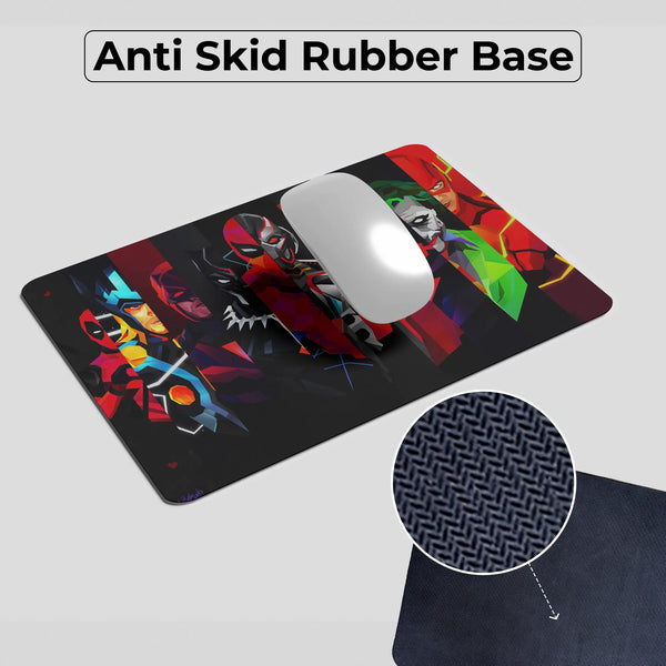 Heroes Collage Superhero Mousepad