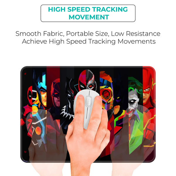 Heroes Collage Superhero Mousepad