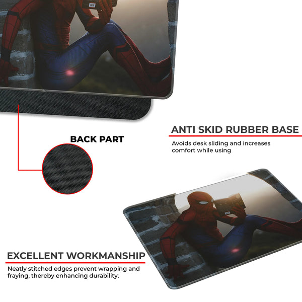 Spider-Man Reading Superhero Mousepad