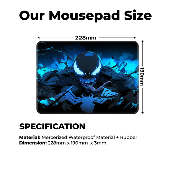 Venom Blue Rage Symbiote Art Mousepad