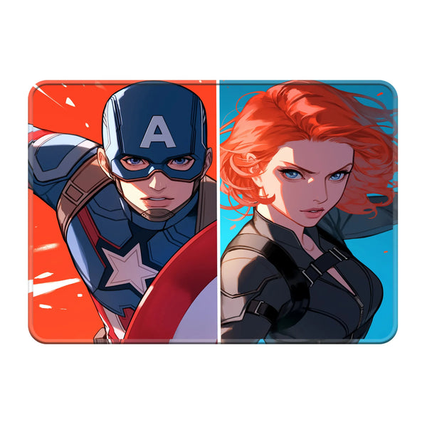 Captain America & Black Widow Duo Design Mousepad