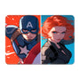 Captain America & Black Widow Duo Design Mousepad