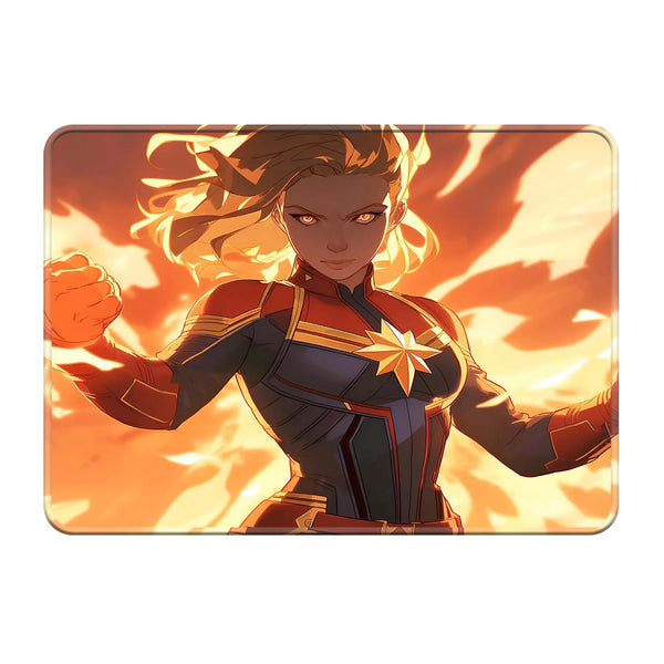 Captain Marvel Fiery Glow Power Mousepad