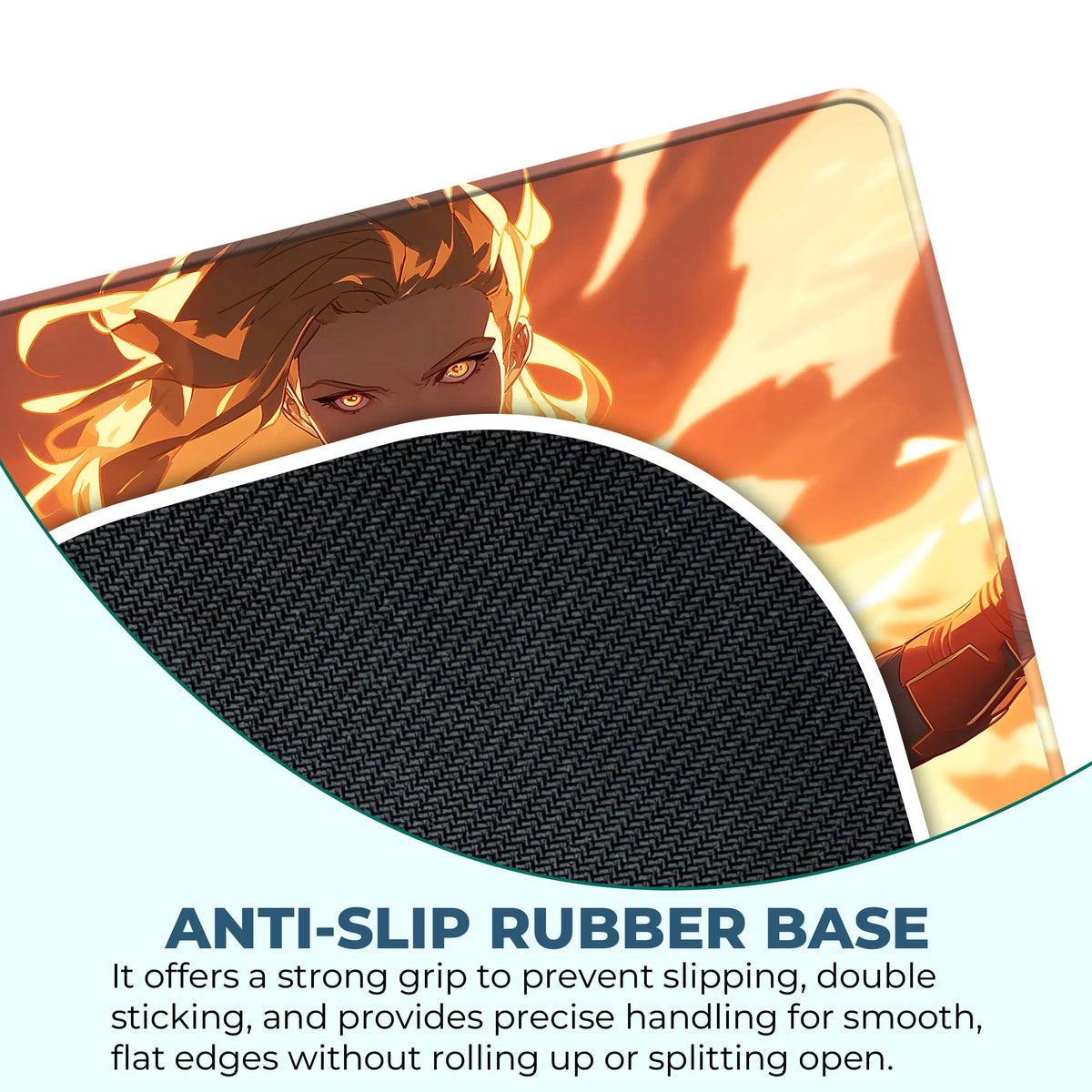 Captain Marvel Fiery Glow Power Mousepad