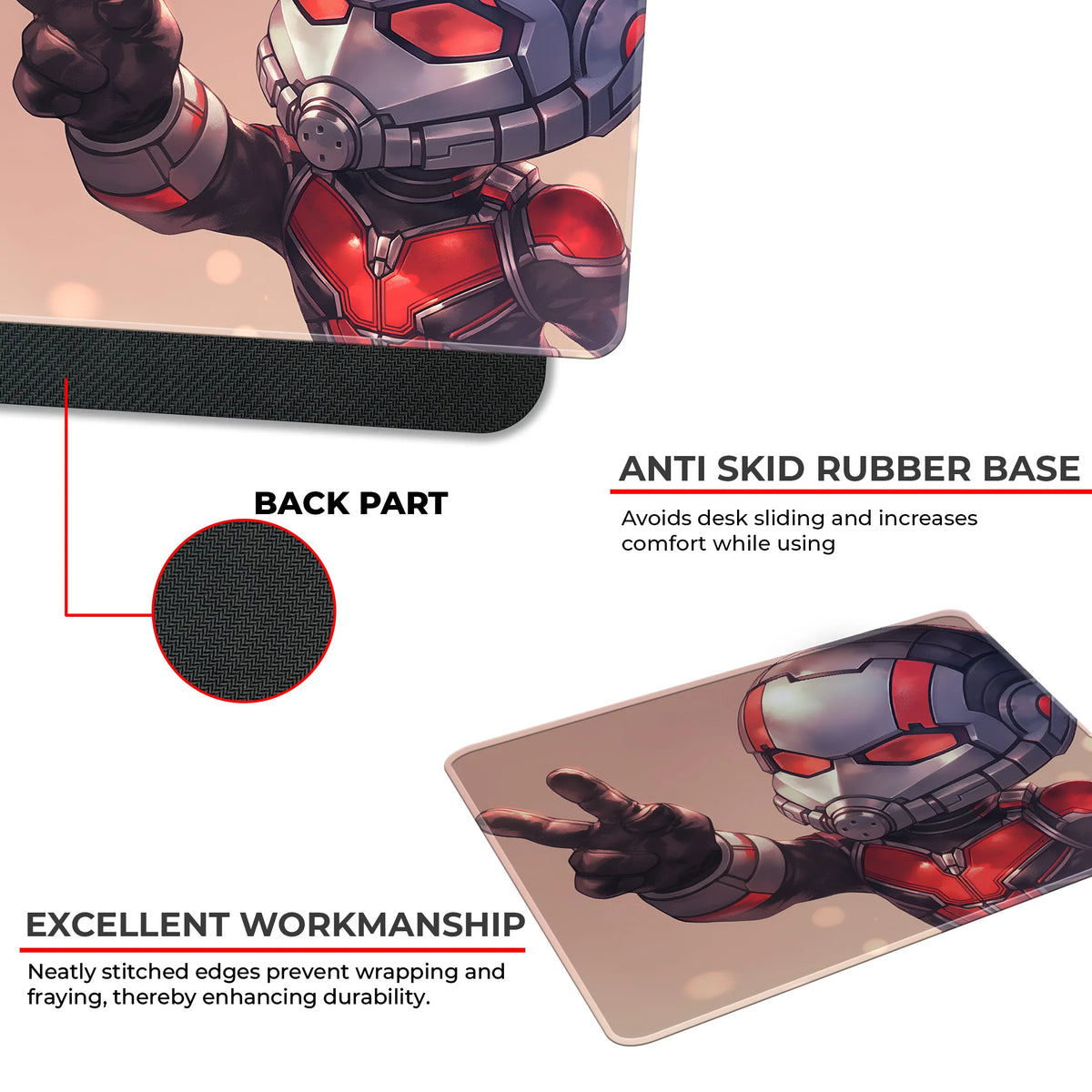 Ant Man Cute Peace Pose Chibi Mousepad