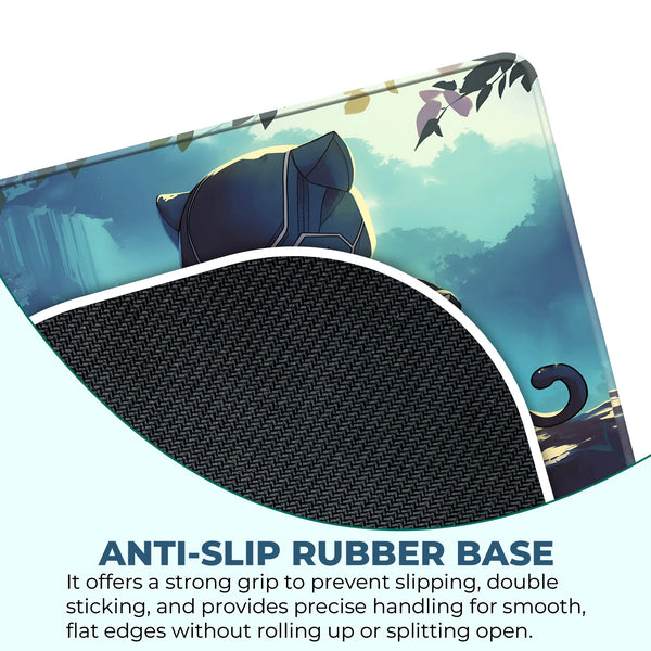 Black Panther Jungle Warrior Chibi Mousepad
