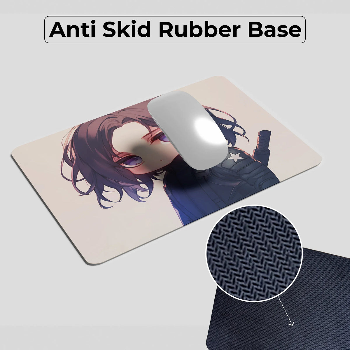 Winter Soldier Cute Chibi Character Mousepad
