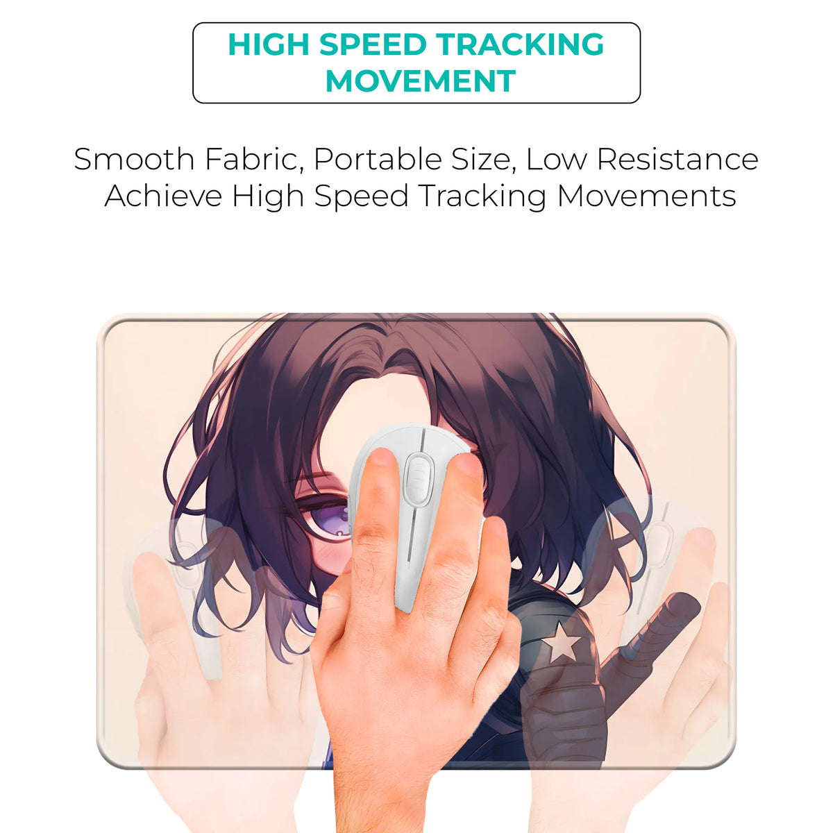 Winter Soldier Cute Chibi Character Mousepad