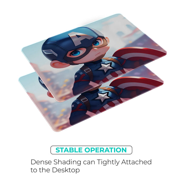 Captain America Cute Chibi Superhero Mousepad