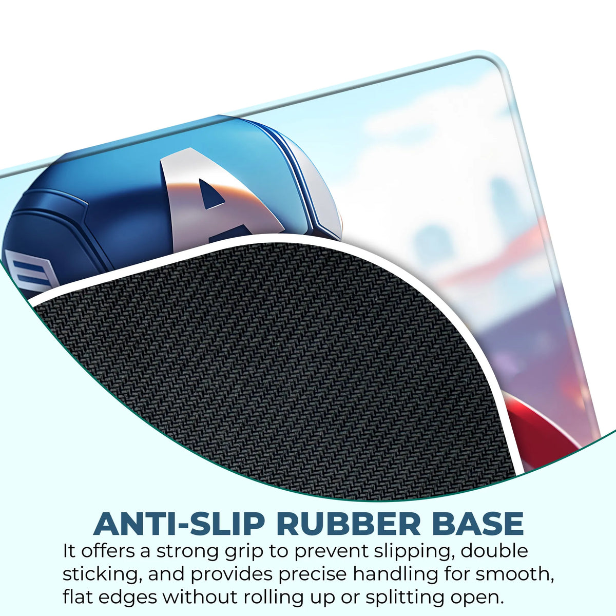 Captain America Cute Chibi Superhero Mousepad