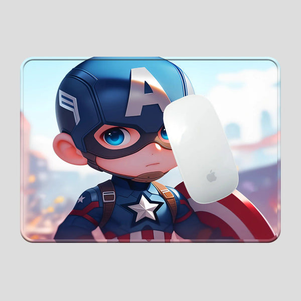 Captain America Cute Chibi Superhero Mousepad