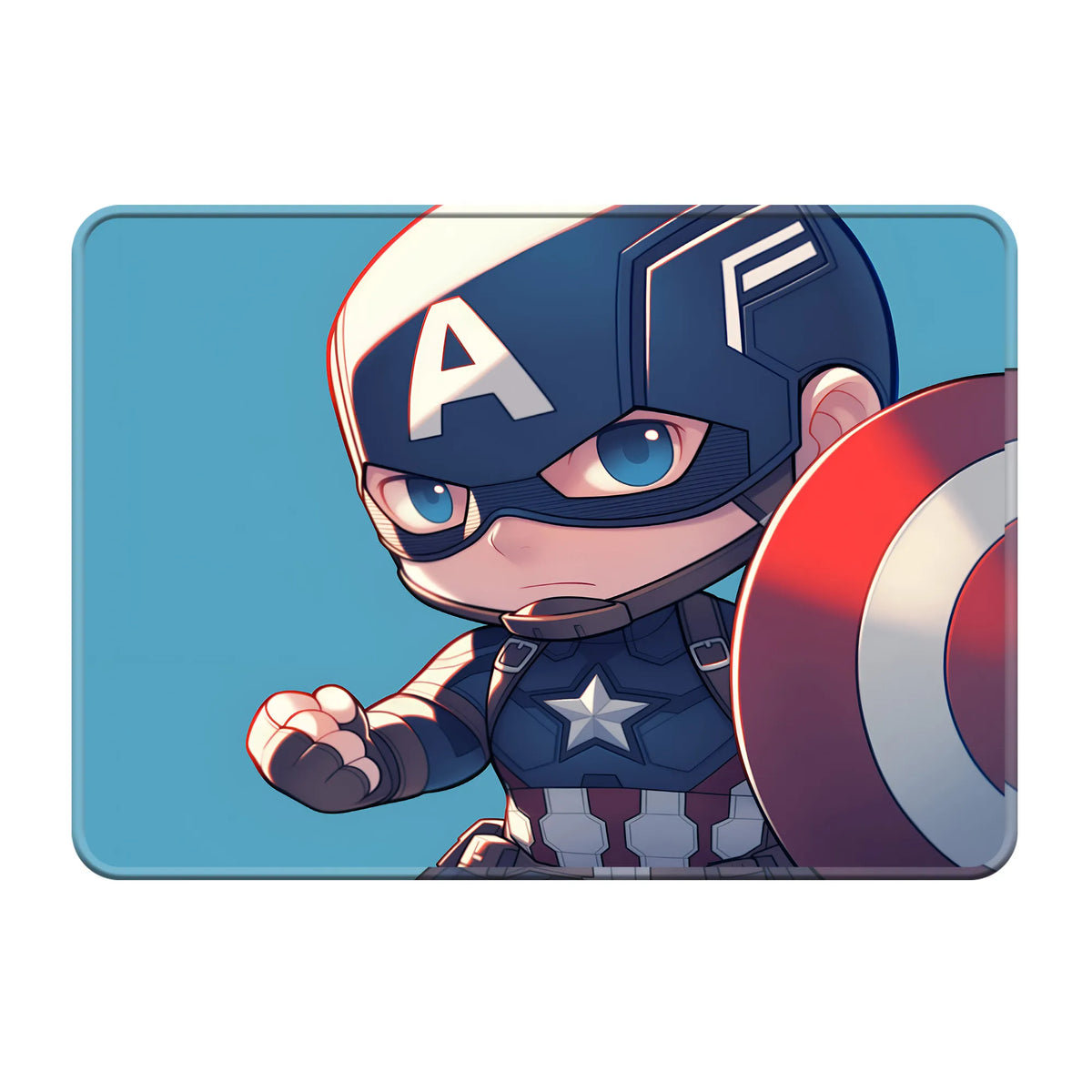Captain America Chibi Battle Stance Mousepad